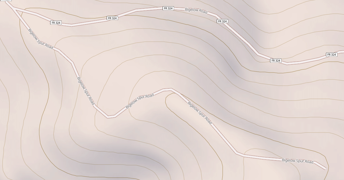 Map preview of BIGELOW SPUR