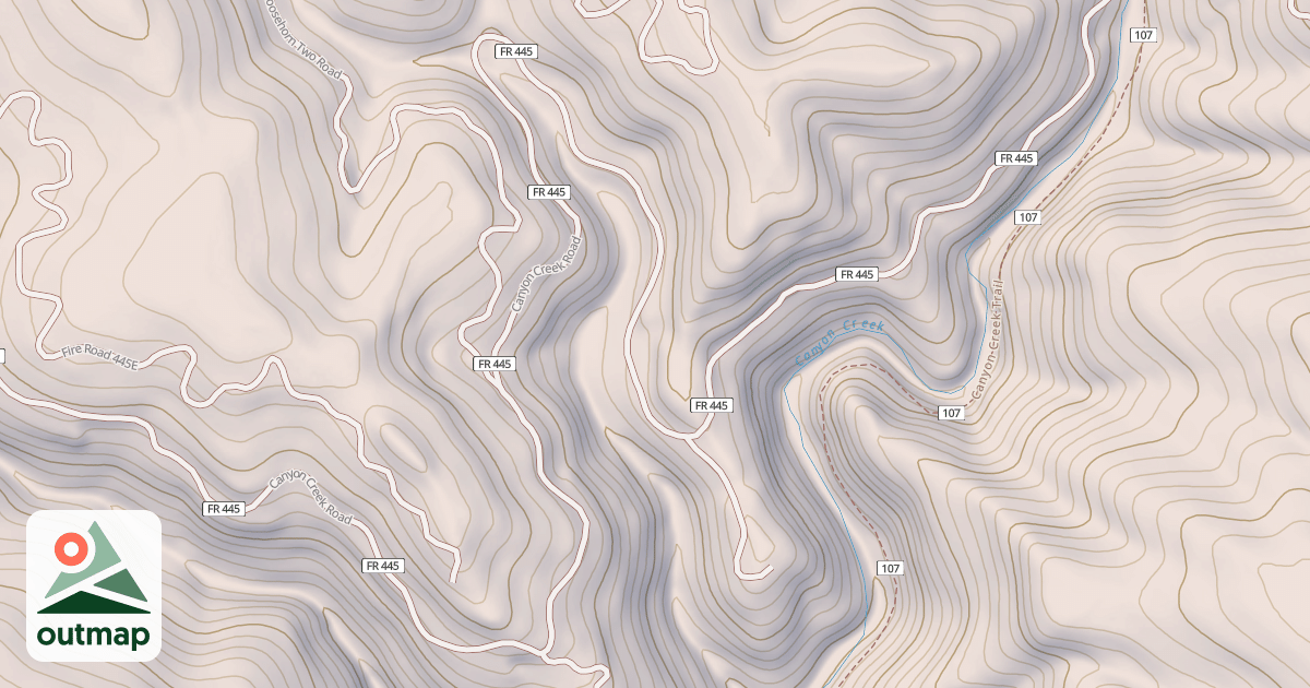 Map of CANYON CREEK
