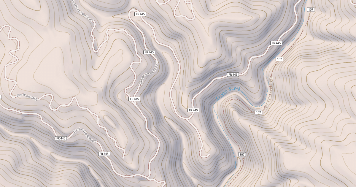 Map preview of CANYON CREEK