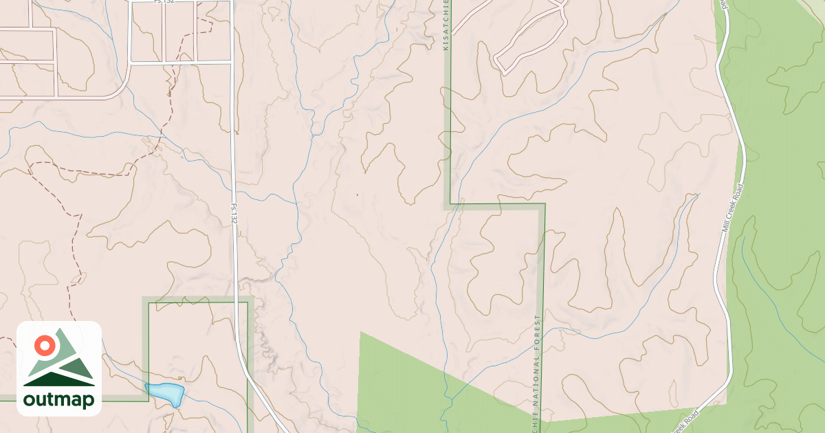 Map of USFS Motor Vehicle Use Map Roads {CAA10B1E-2D2F-4CA3-AB59-26D746AF60A6}