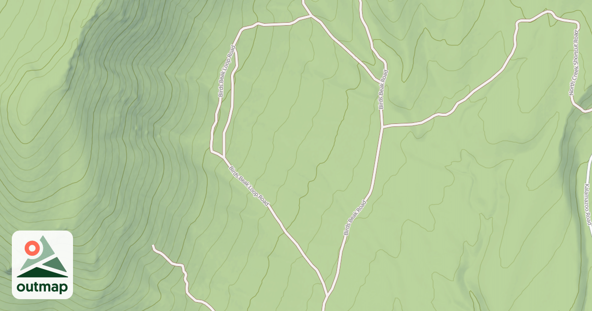 Map of BIRDS BEAK LOOP