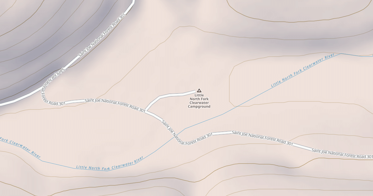 Map preview of LITTLE NORTH FORK CAMPGROUND