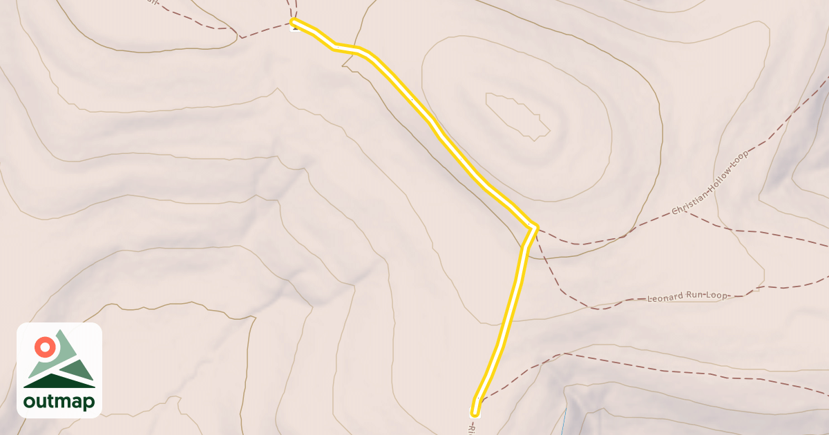 Map of Ridge Run Trail
