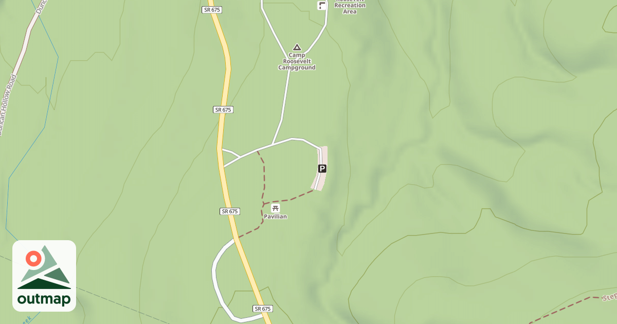 Map of CAMP ROSEVELT PICNIC