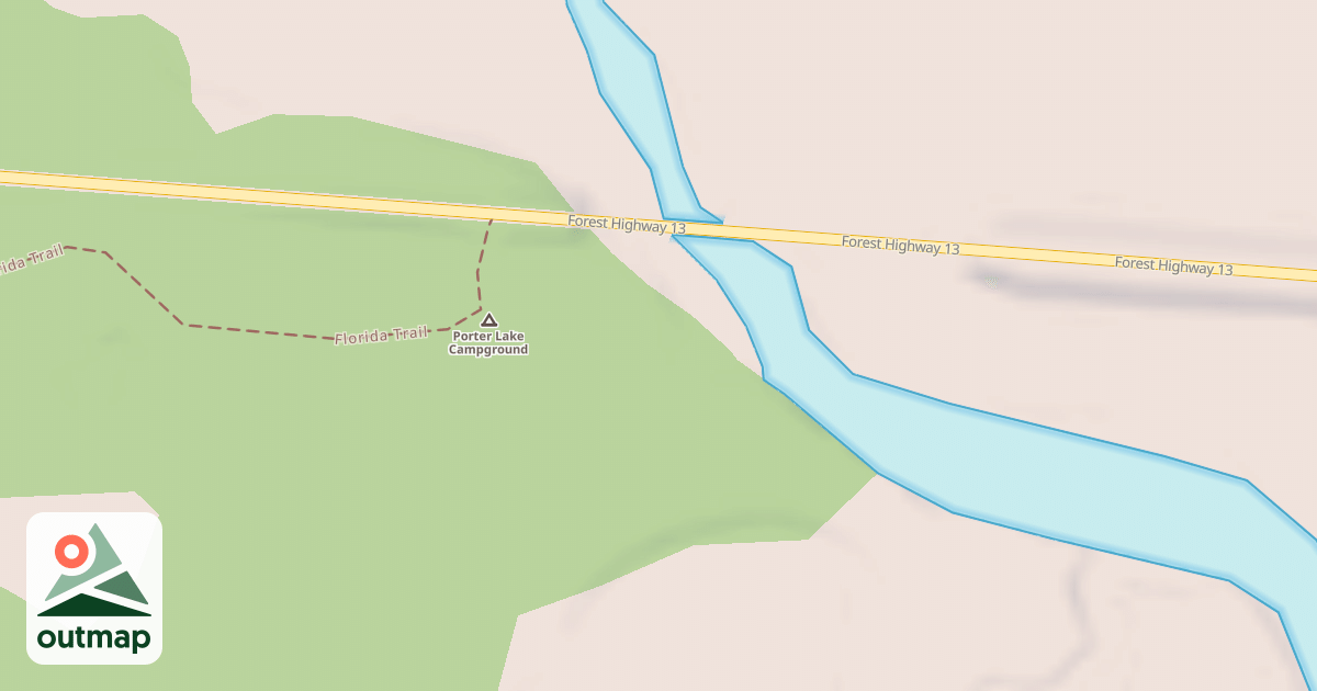 Map of PORTER LAKE REC AREA