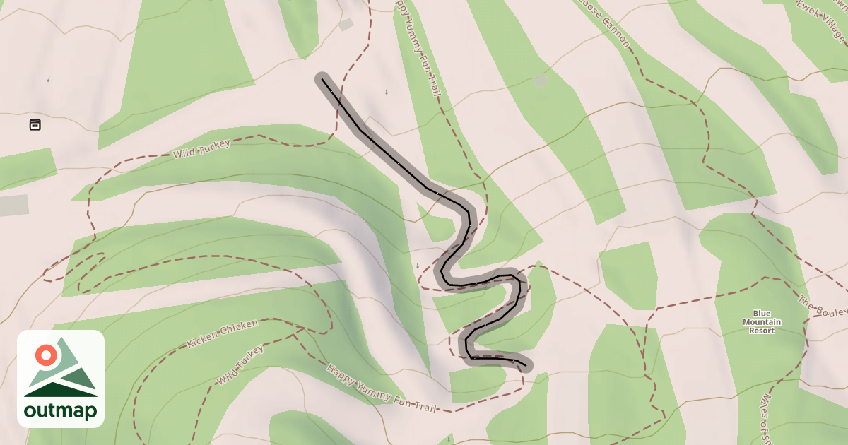 Map of Lower Sidewinder