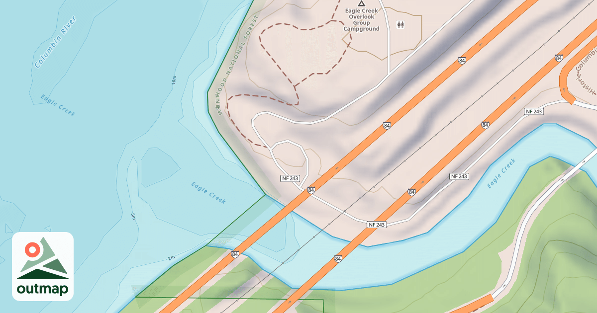 Map of EAGLE CREEK OVERLOOK