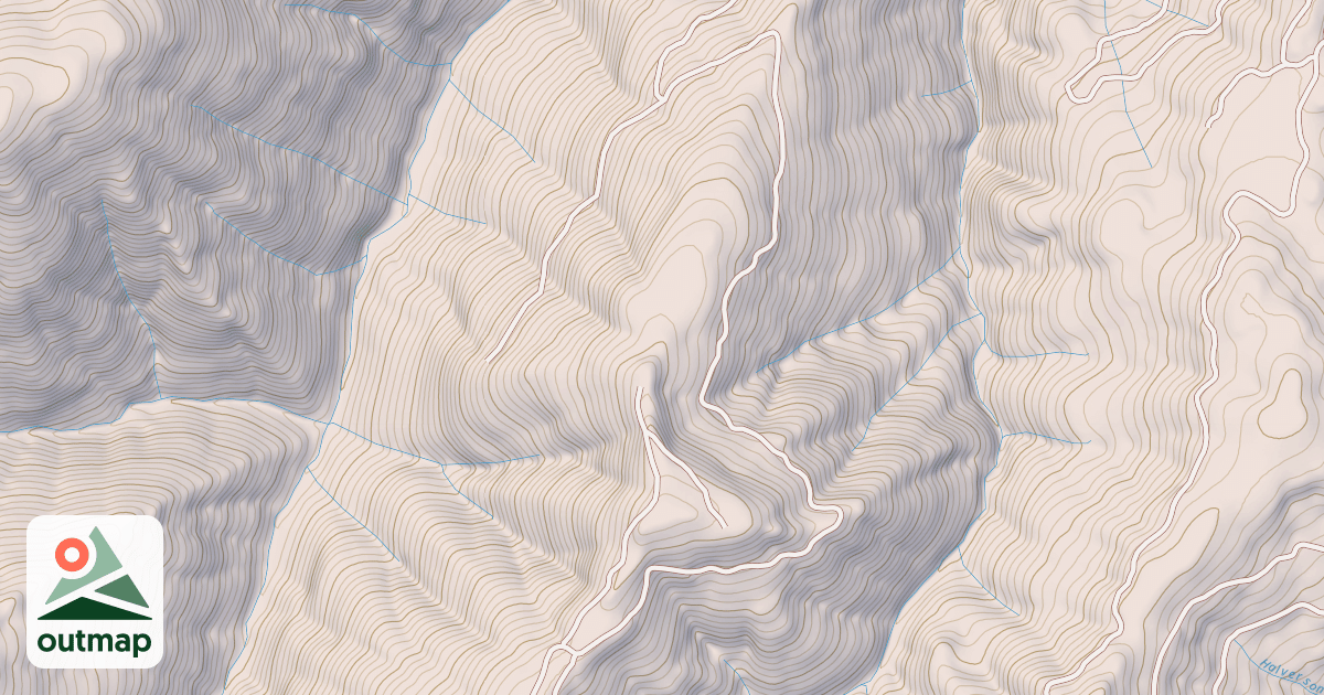 Map of BARK SHANTY RIDGE