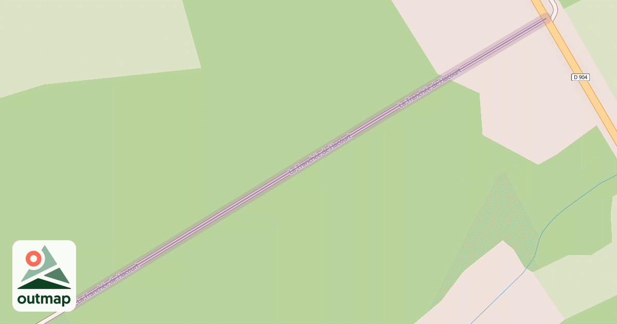 Map of La Tranchée de Hacourt