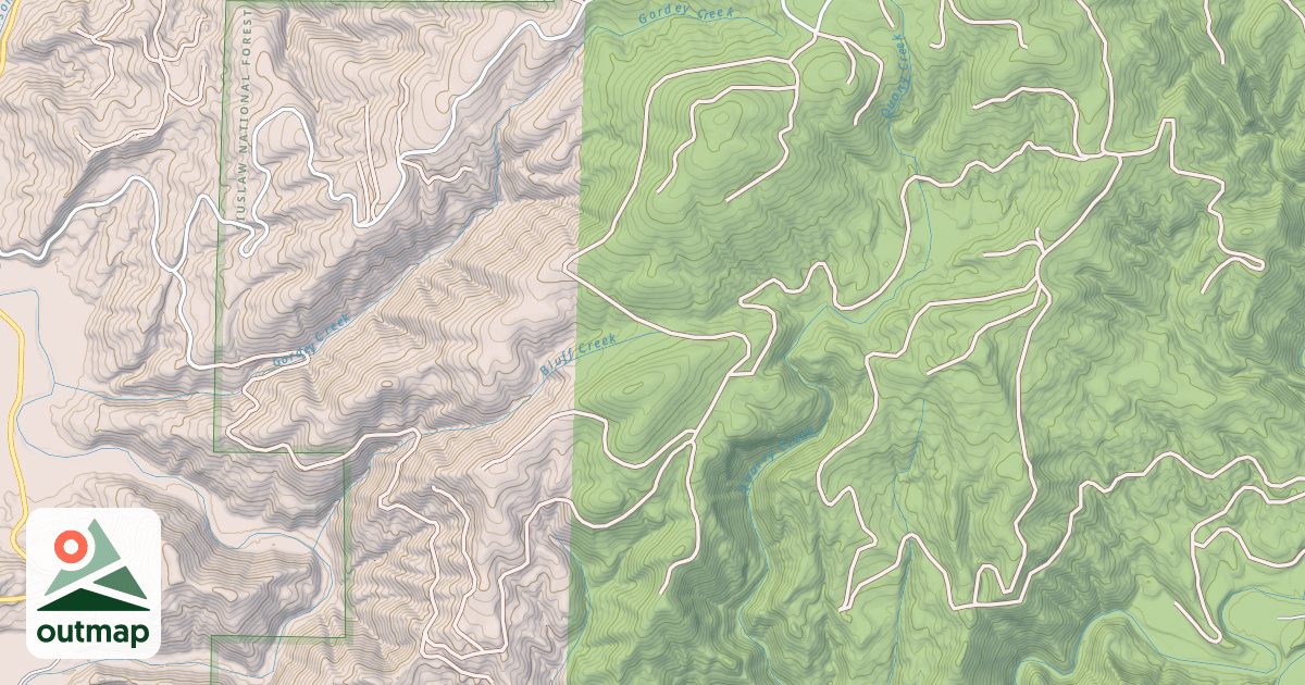 Map of BALL MOUNTAIN