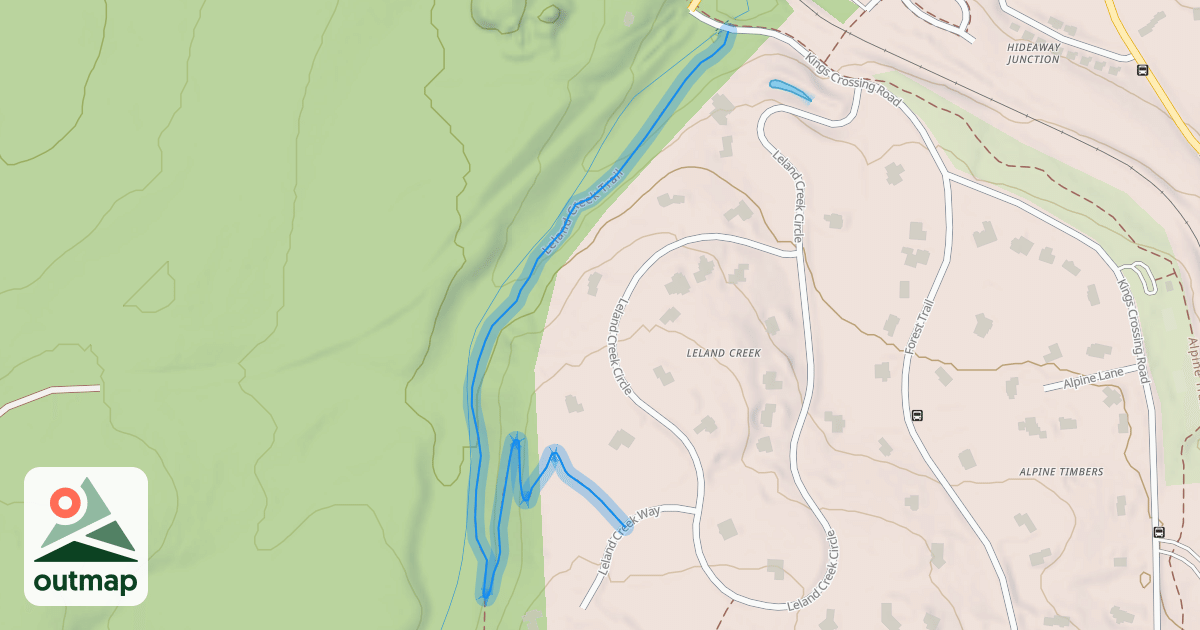 Map of Leland Creek Trail