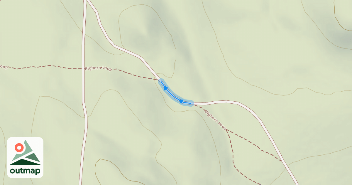 Map of Bighorn Loop