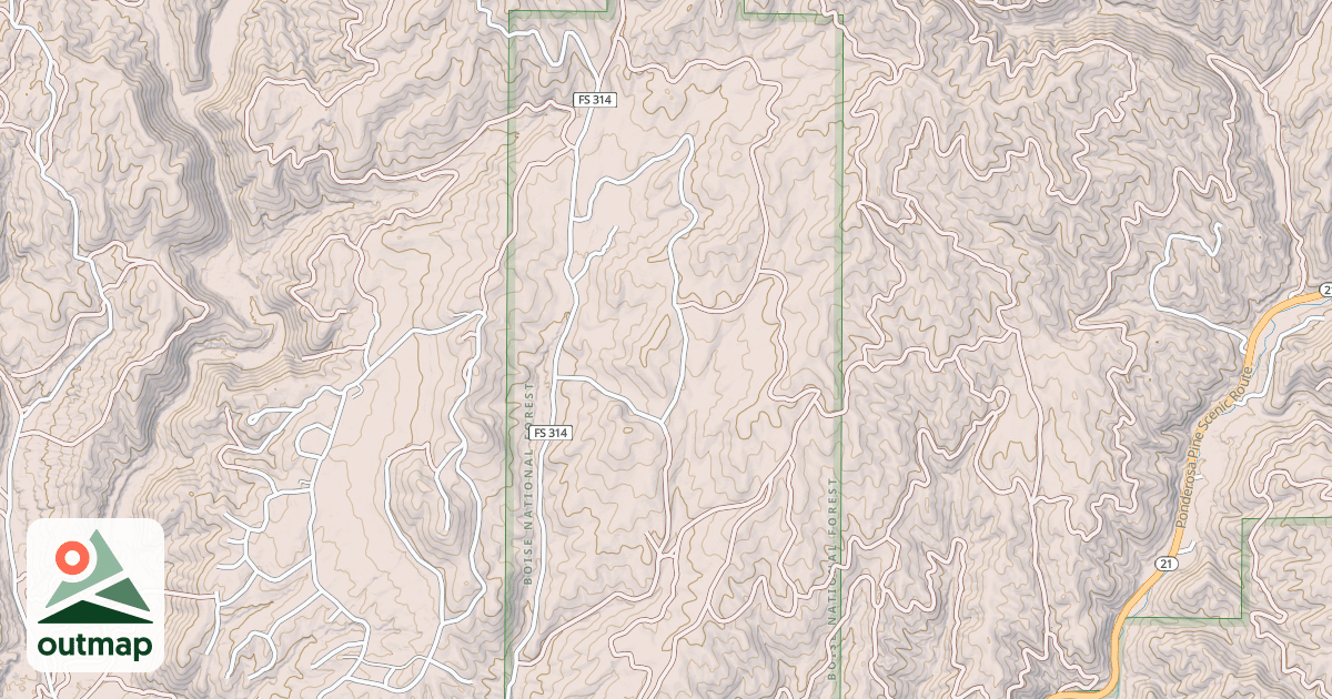 Map of BEAR LOOP RUN