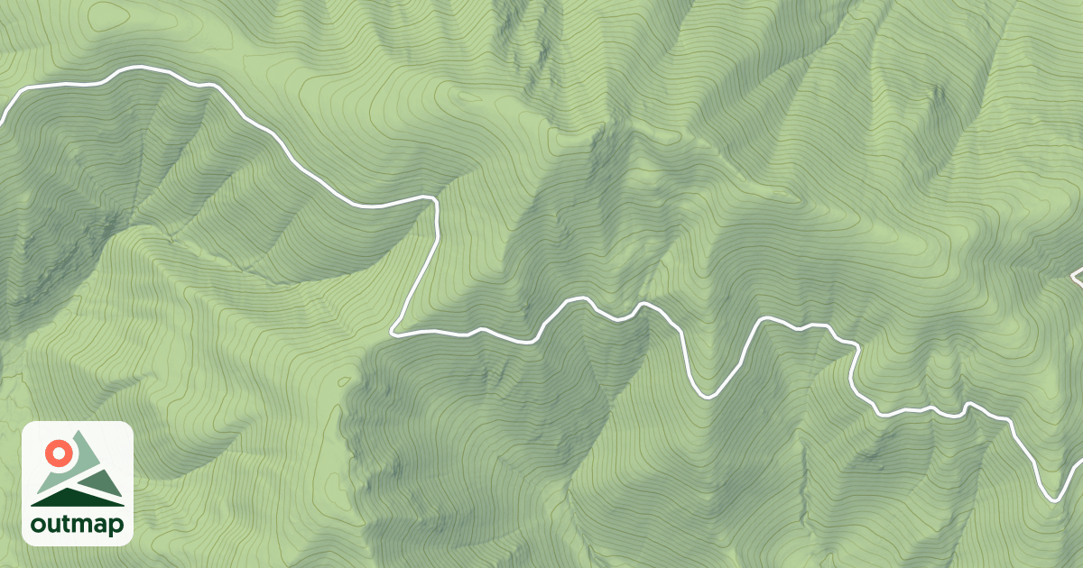 Map of Marten Creek Snowmobile Route