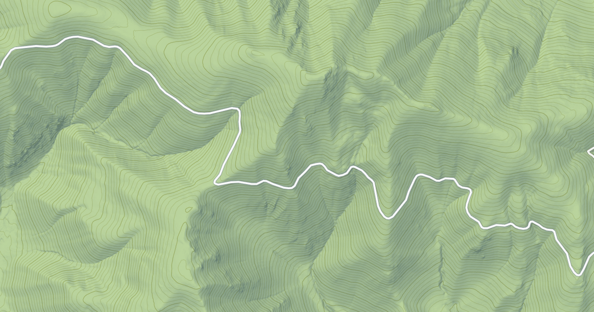 Map preview of Marten Creek Snowmobile Route