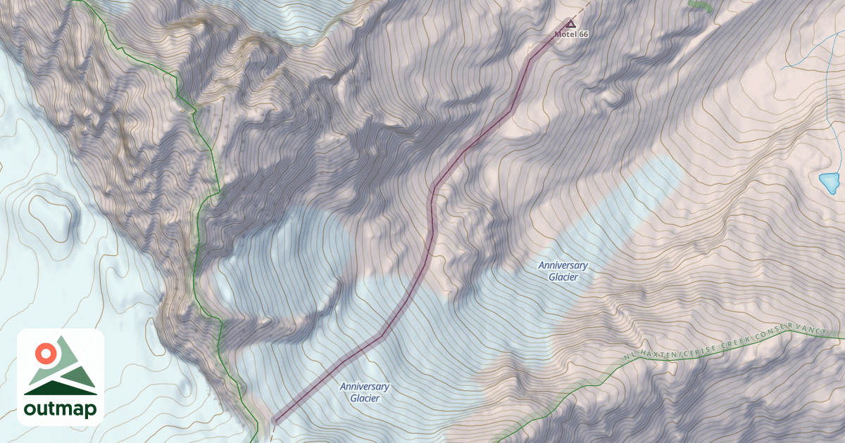 Map of Climbing Route