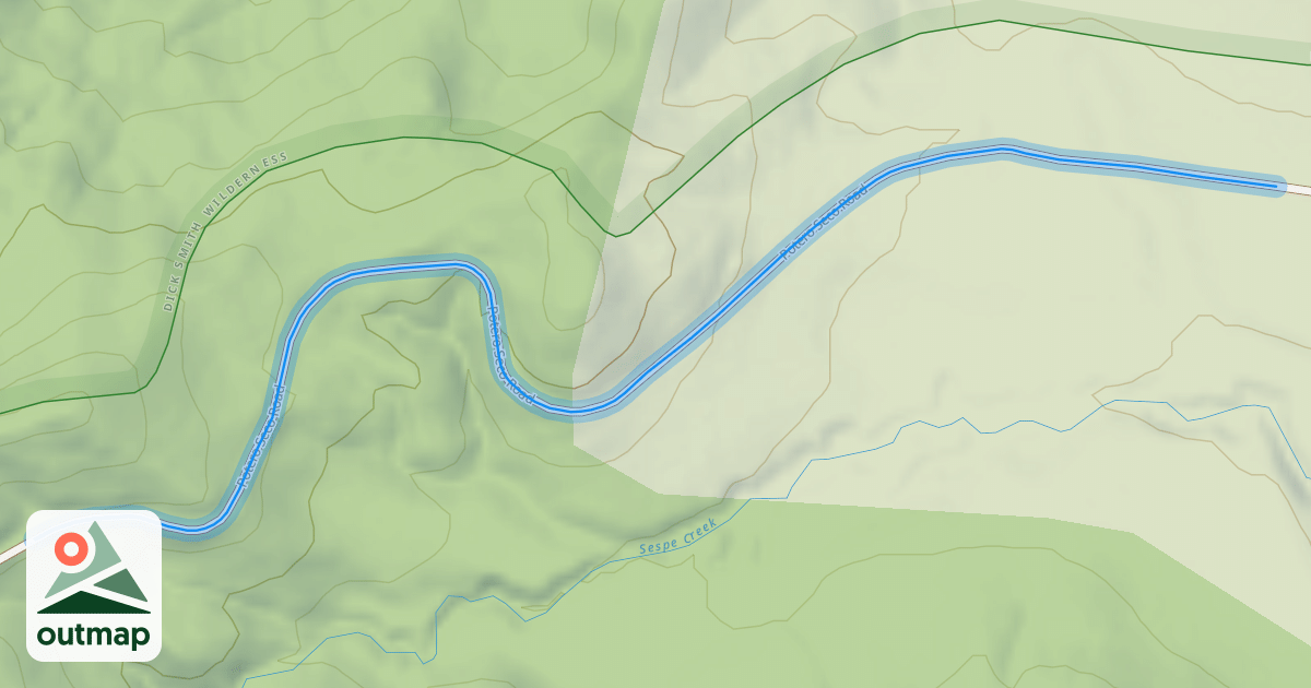 Map of Potero Seco Road