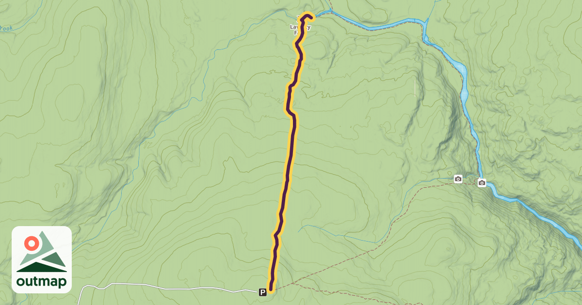 Map of Laverty Falls Trail