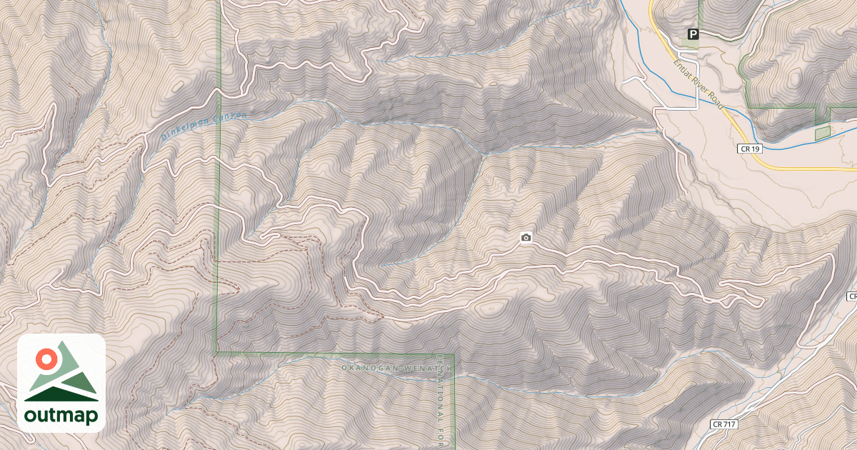 Map of DINKELMAN RIDGE
