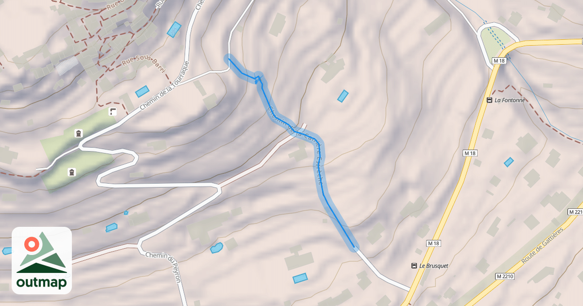 Map of Chemin de la Carrière Estrèche