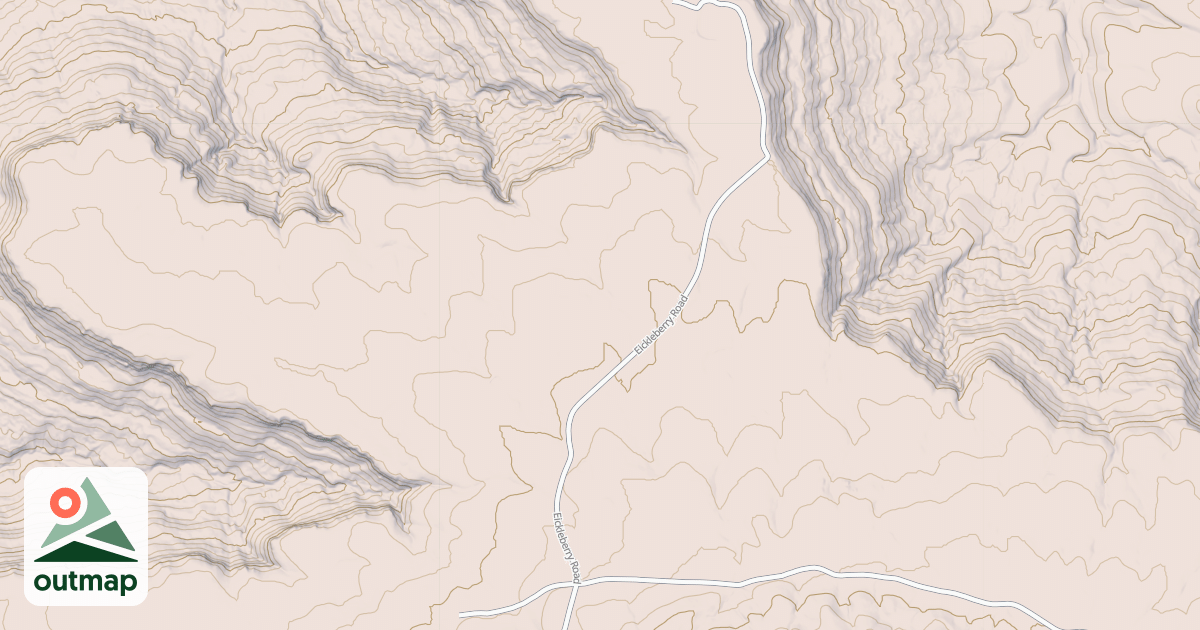 Map of Huckleberry Mtn-Orange