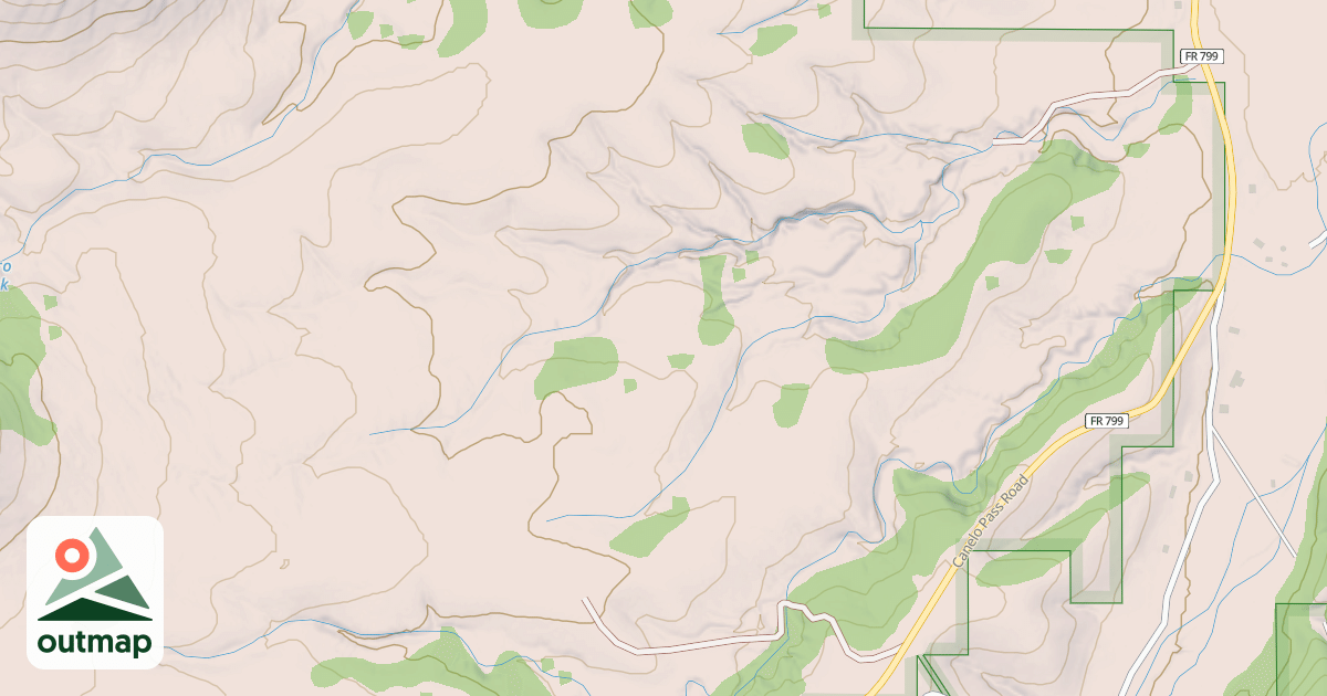 Map of BURRO TANK