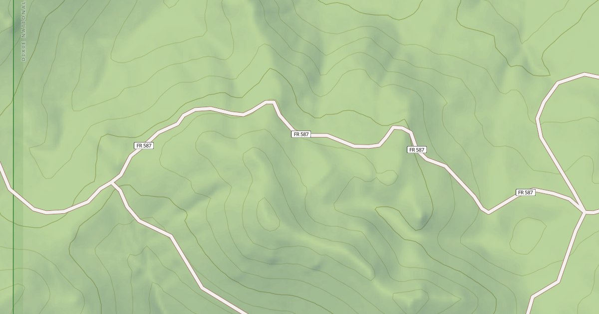 Map preview of USFS National Forest System Roads {F3CDD0E2-186F-48F8-83EE-FD0282DBA75E}