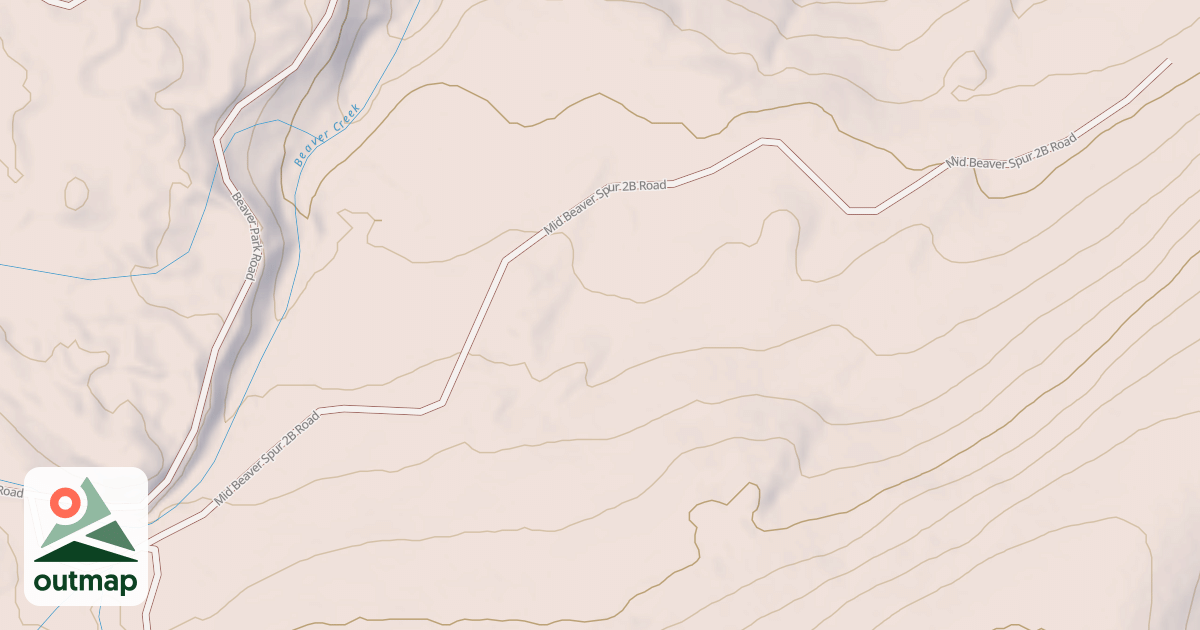 Map of MID BEAVER SPUR 2B