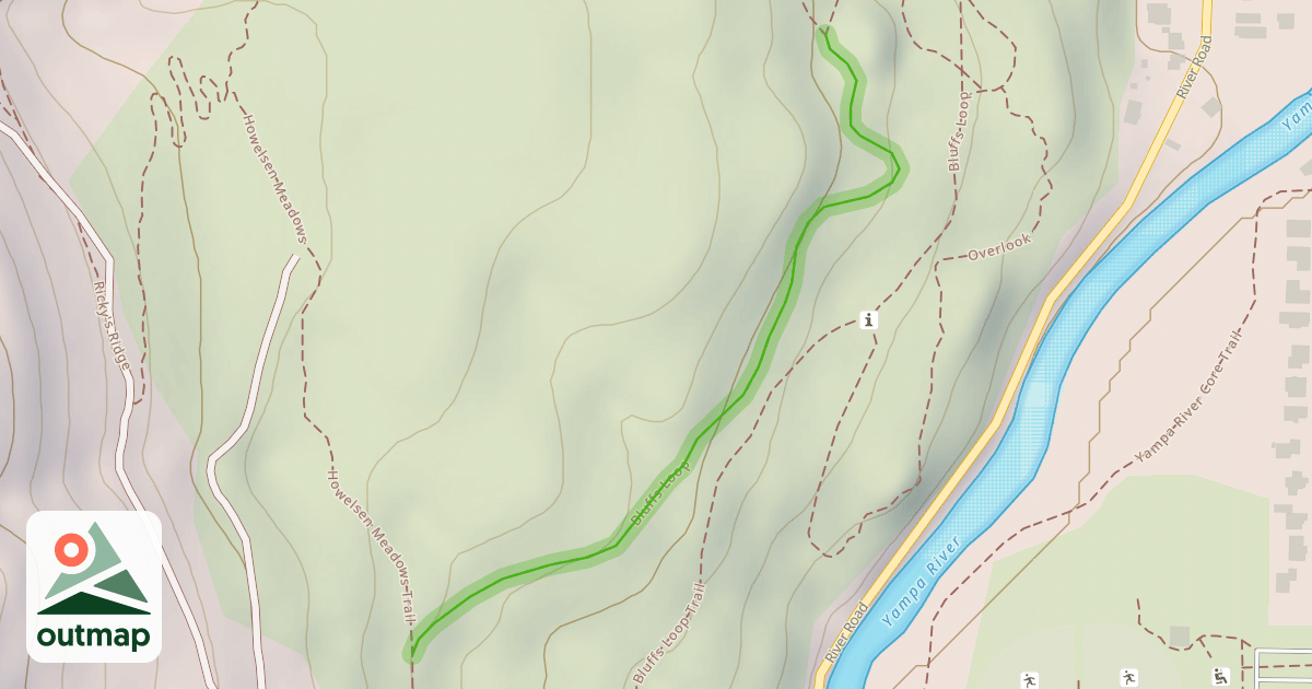 Map of Bluffs Loop