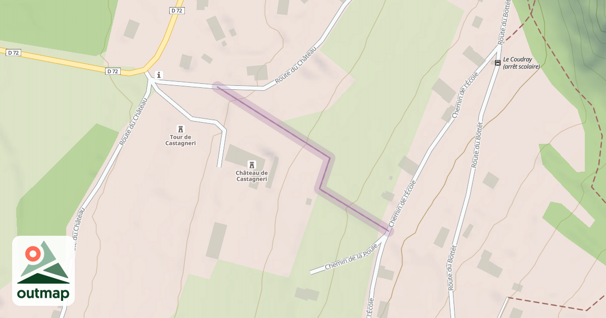 Map of Chemin du Château