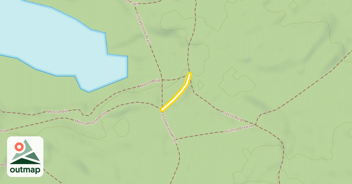 Map of Moose Pond Loop