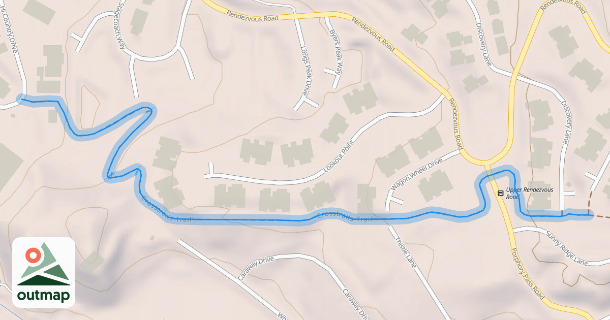 Map of Crosstrails Trail