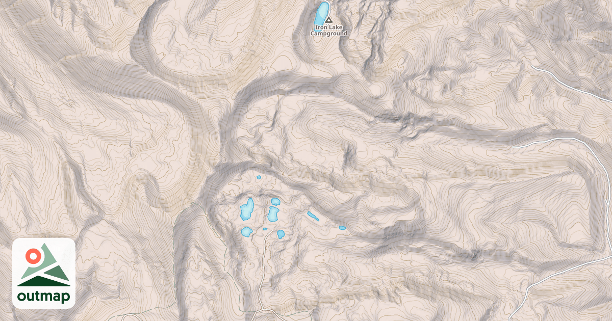 Map of Big Hat Creek