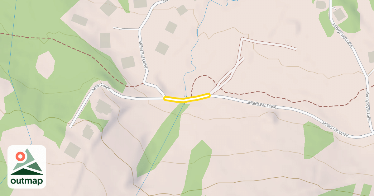 Map of Mules Ear Drive