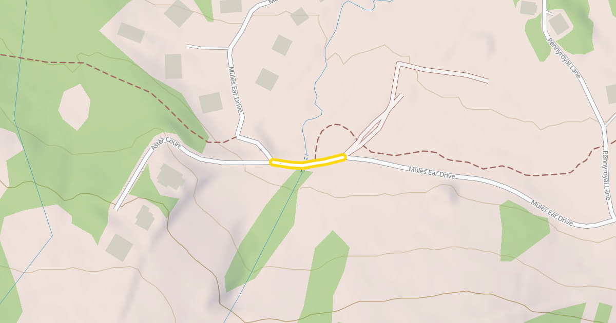 Map preview of Mules Ear Drive