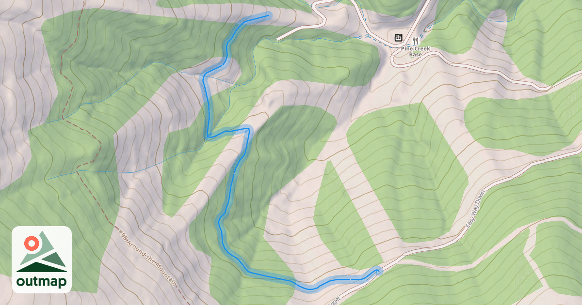 Map of Lower Wildcat Cutoff