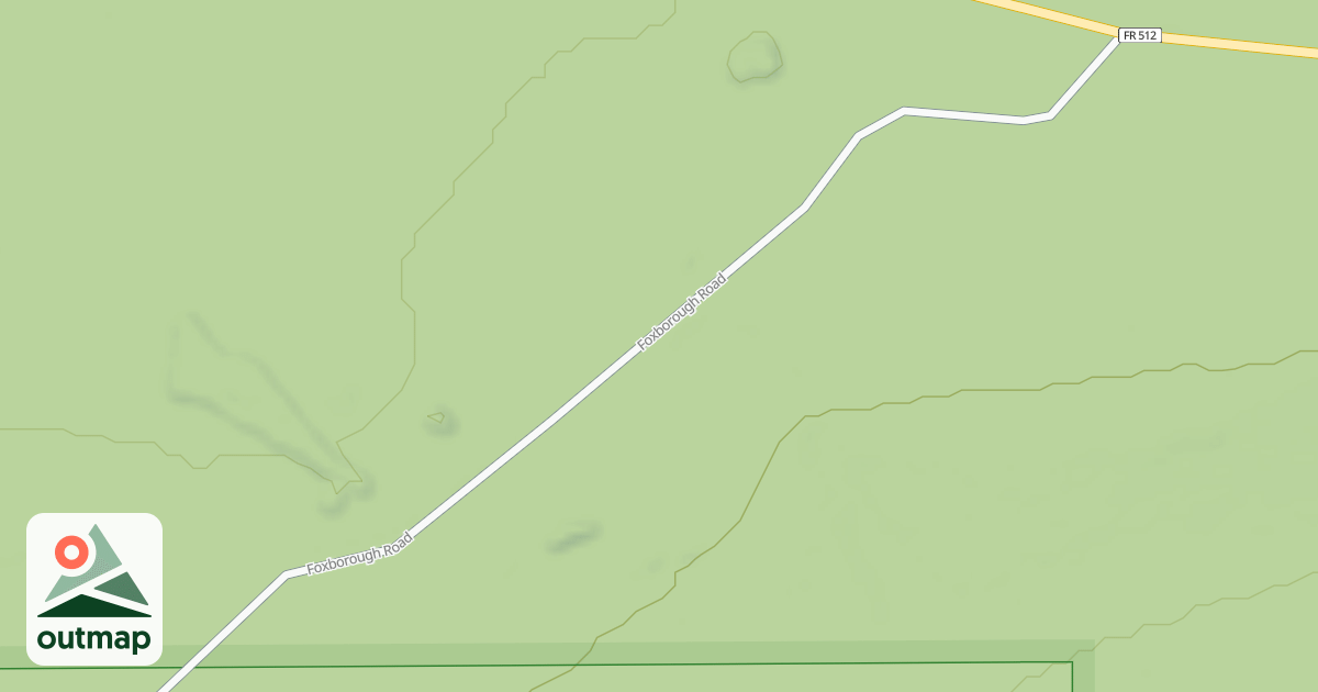 Map of FOXBOROUGH ROAD