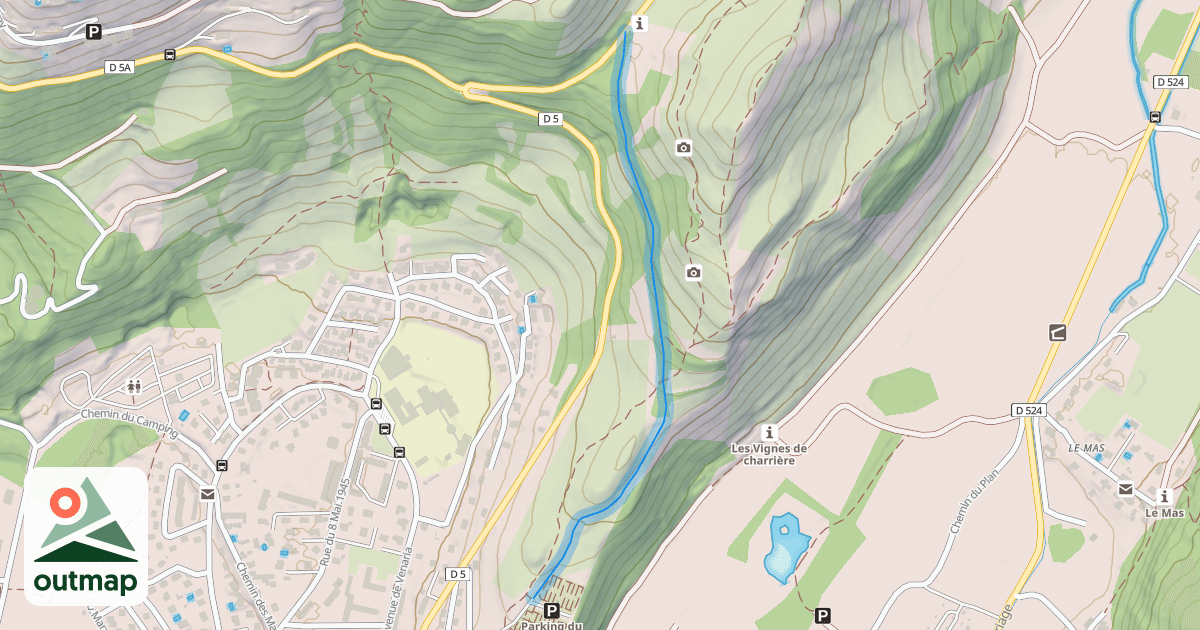 Map of Chemin des Enversins