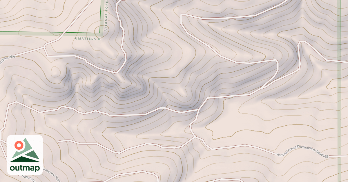 Map of USFS Motor Vehicle Use Map Roads {E1614683-184A-4D81-BE64-E87DC6D43636}