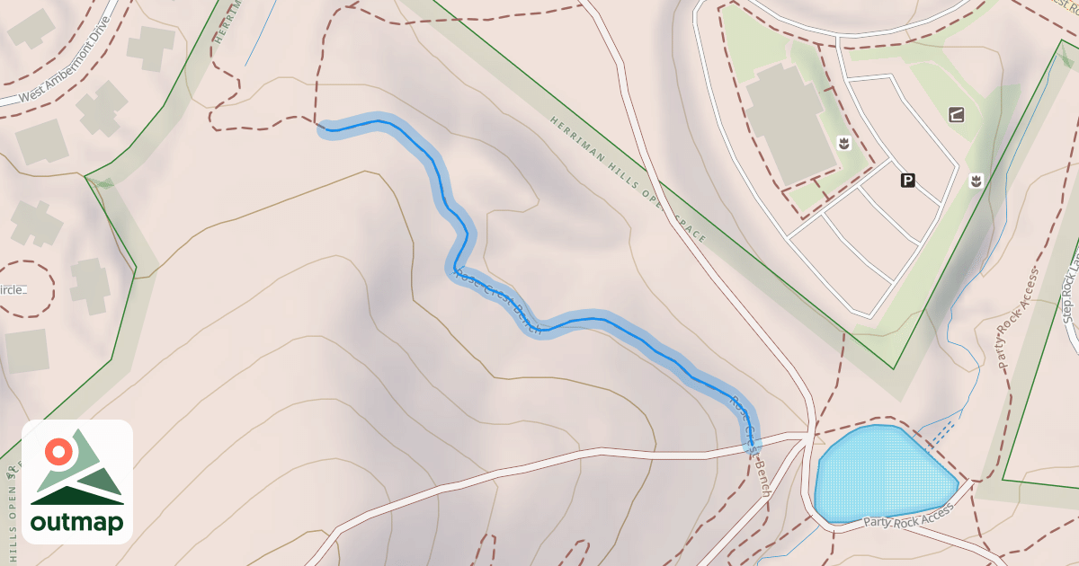 Map of Rose Crest Bench
