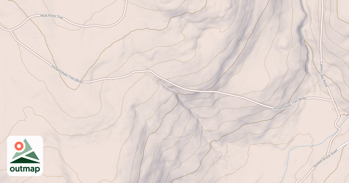 Map of Mud Pond Trail