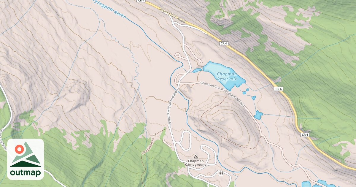 Map of CHAPMAN CAMPGROUND
