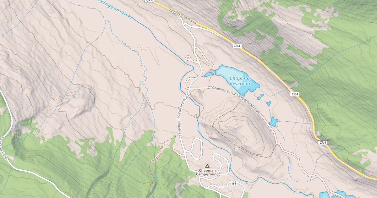 Map preview of CHAPMAN CAMPGROUND