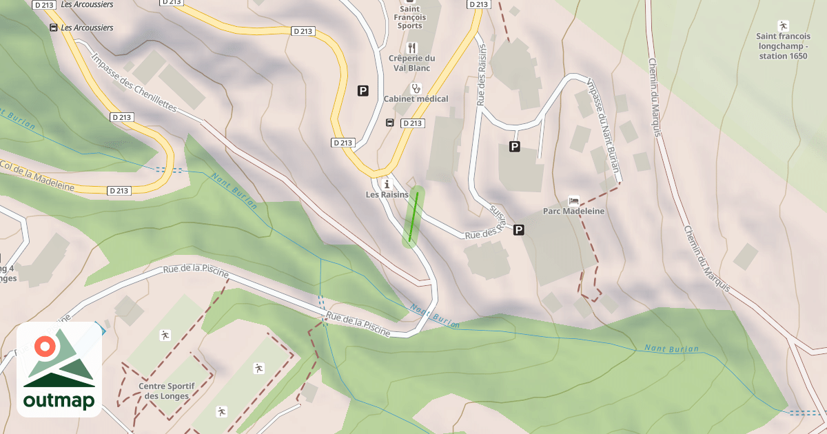 Map of Chemin des 1450m