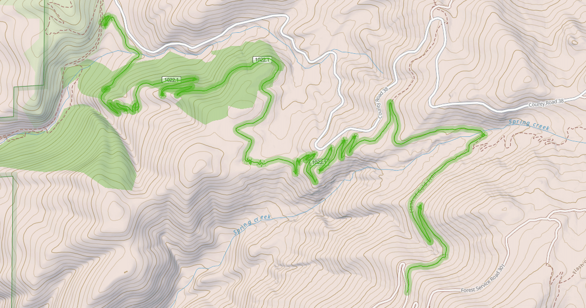Map preview of Flash of Gold Trail