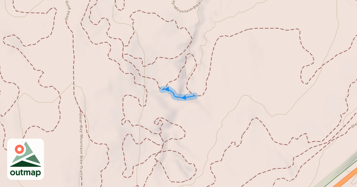Map of Clear Bay Mountain Bike Trails