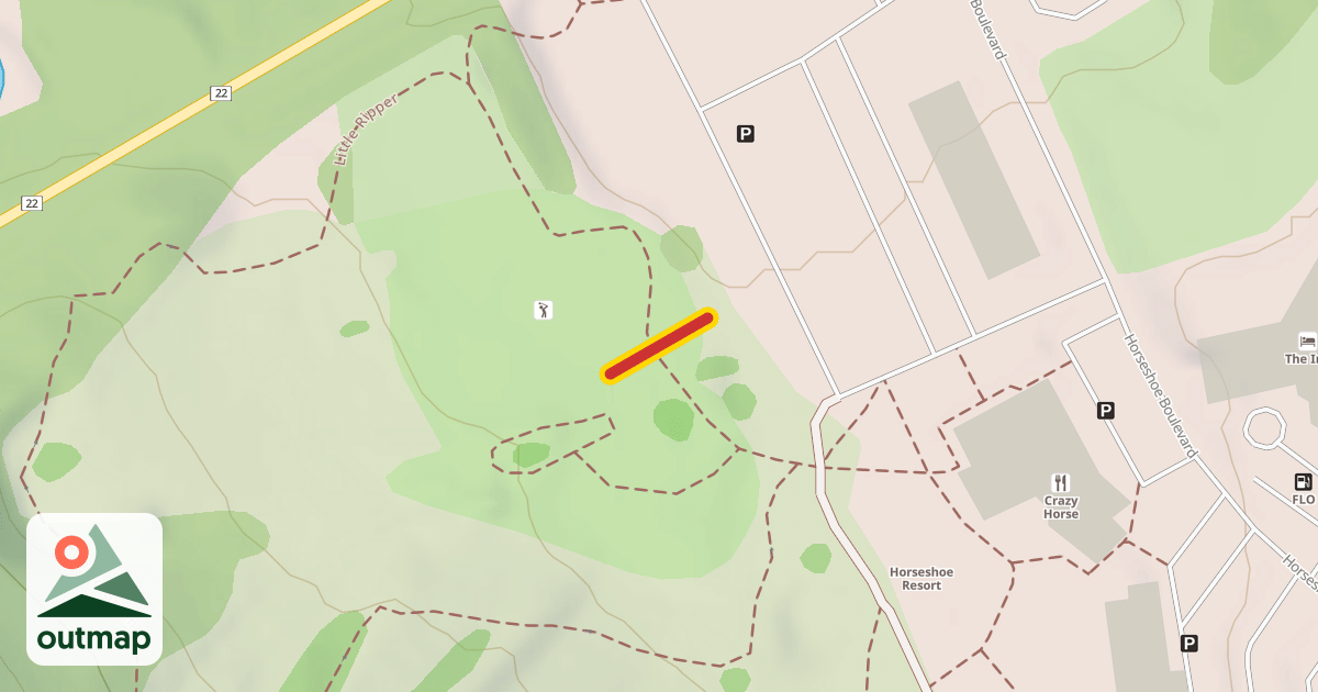 Map of Camp Horseshoe Express