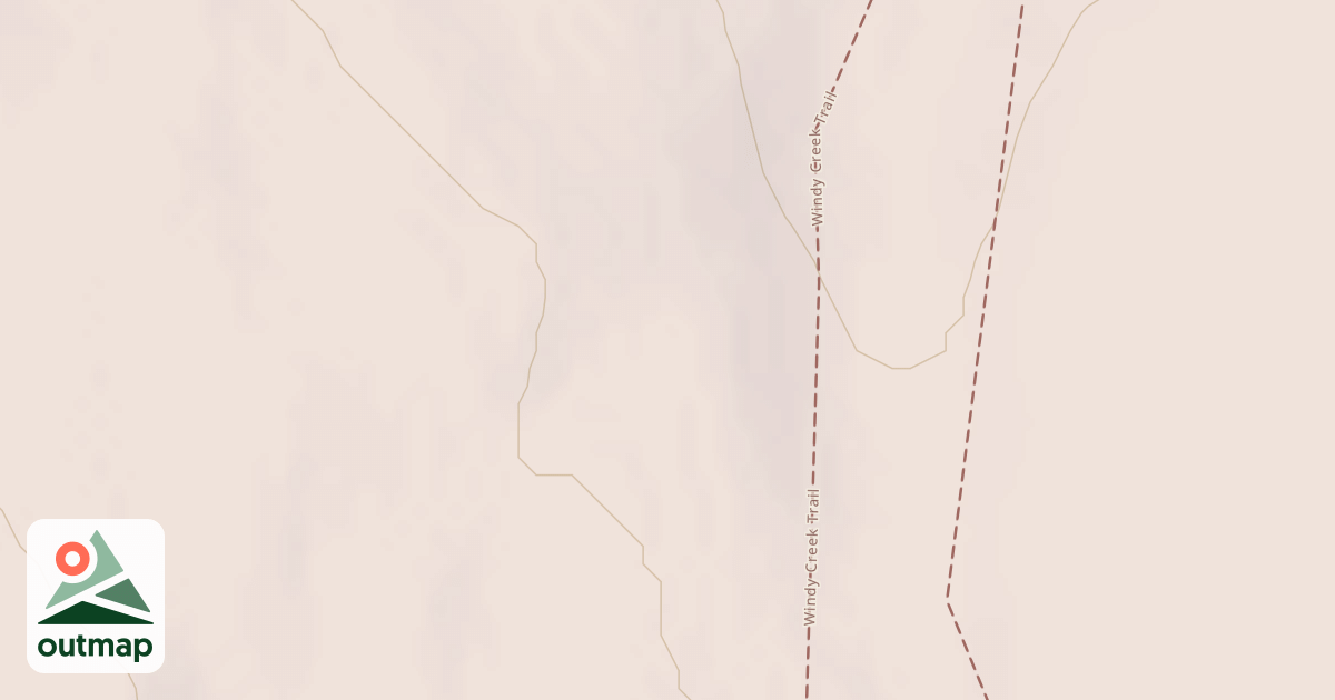 Map of Windy Creek Subsistence Ohv Trail