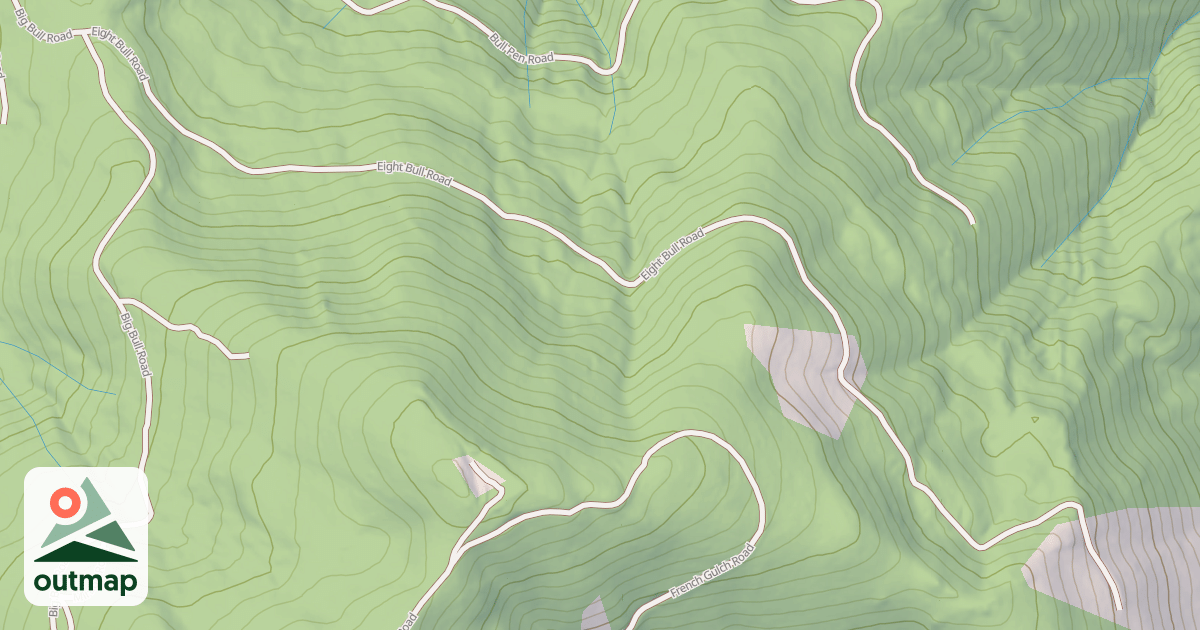 Map of EIGHT BULL
