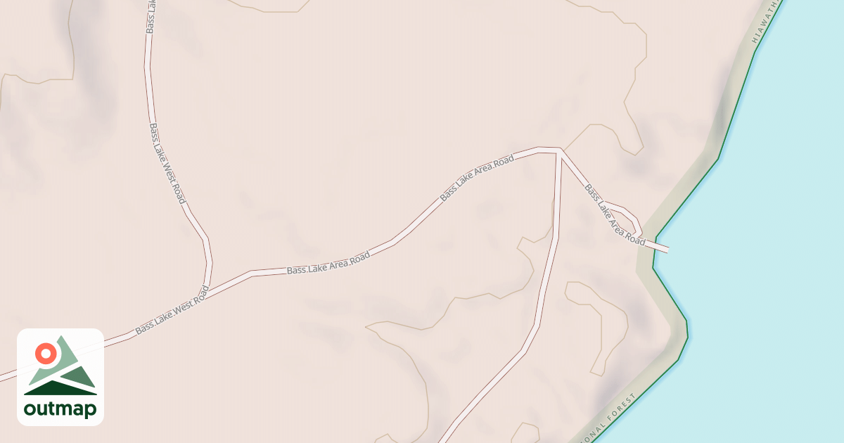 Map of BASS LAKE AREA